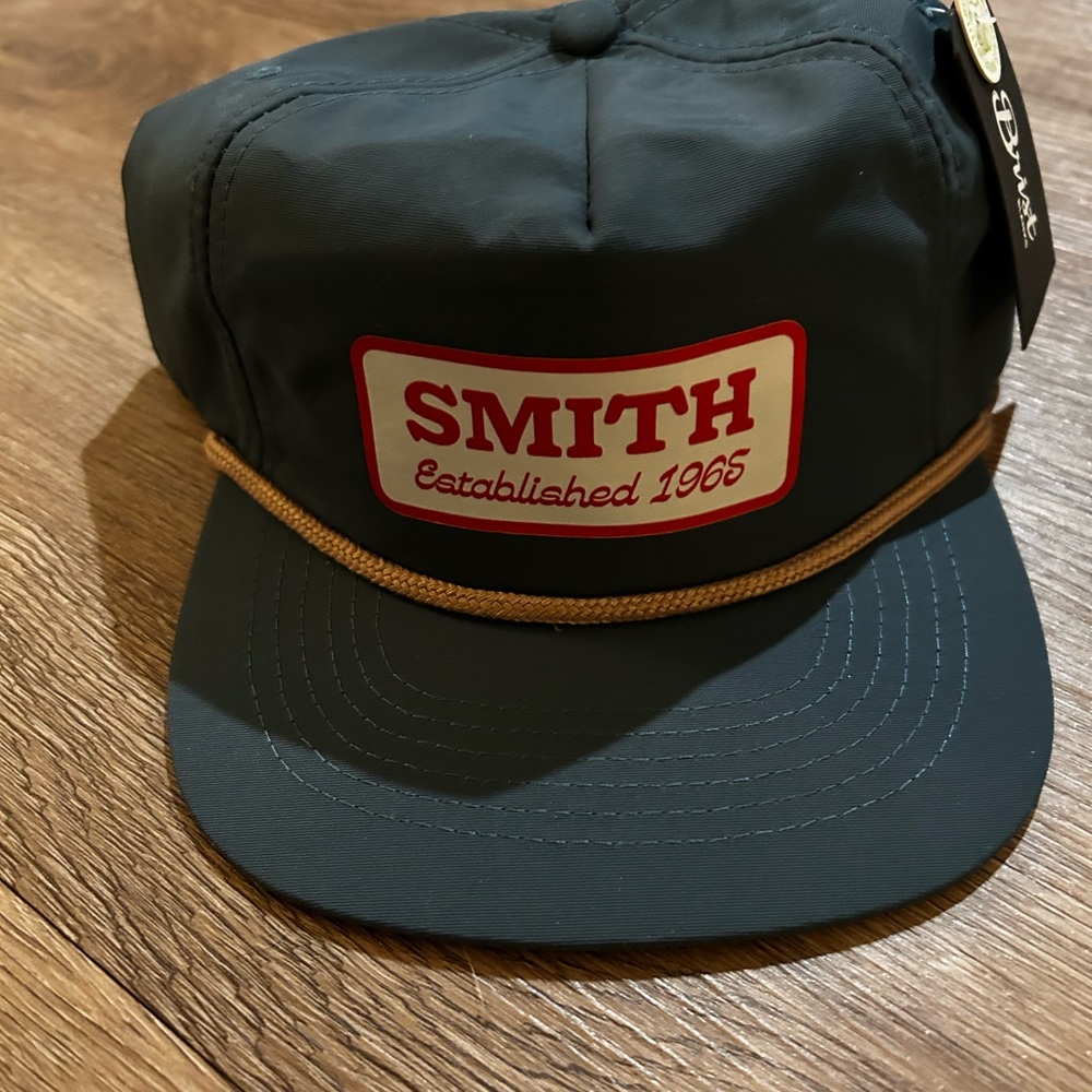 SMITH Men's Dark Gray & Red Logo Swim Cap